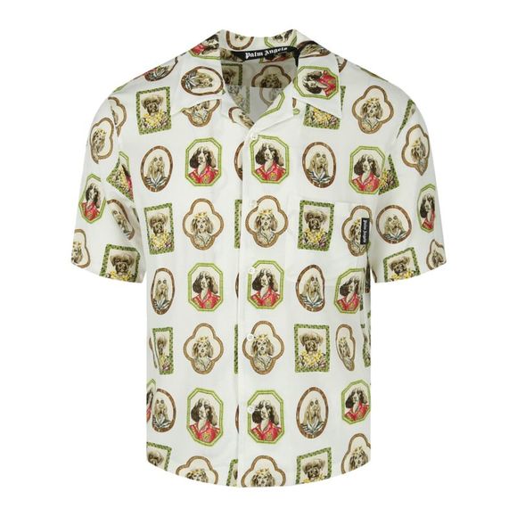 Palm Angels Shirts Palm Angels Hawaiian Dogs Bowling Shirt Multi